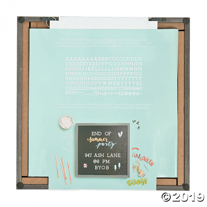 Silver Walnut Letter Board Kit - 16 (1 Set(s))