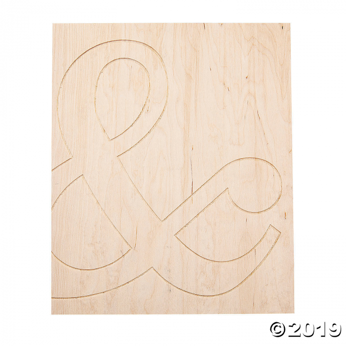 DIY Unfinished Wood Ampersand Sign (1 Piece(s)) DIY Unfinished Wood Ampersand Sign (1 Piece(s))