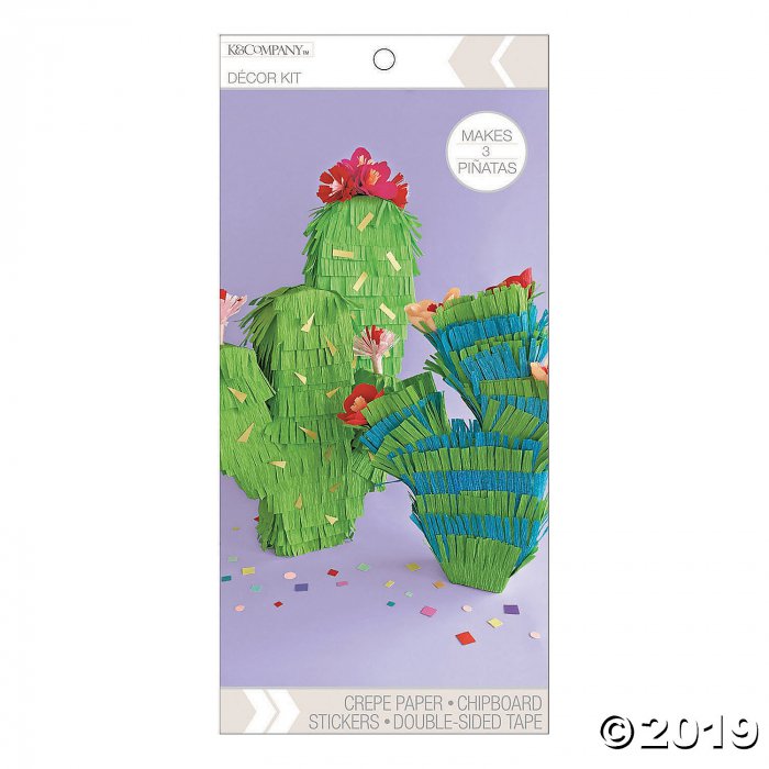 American Crafts K&Company DIY Cactus Mini Piñatas Kit (Makes 1)