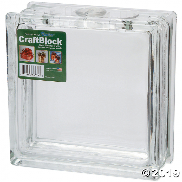 Glass Block W/Cord Opening -8"X8 (4 Piece(s))