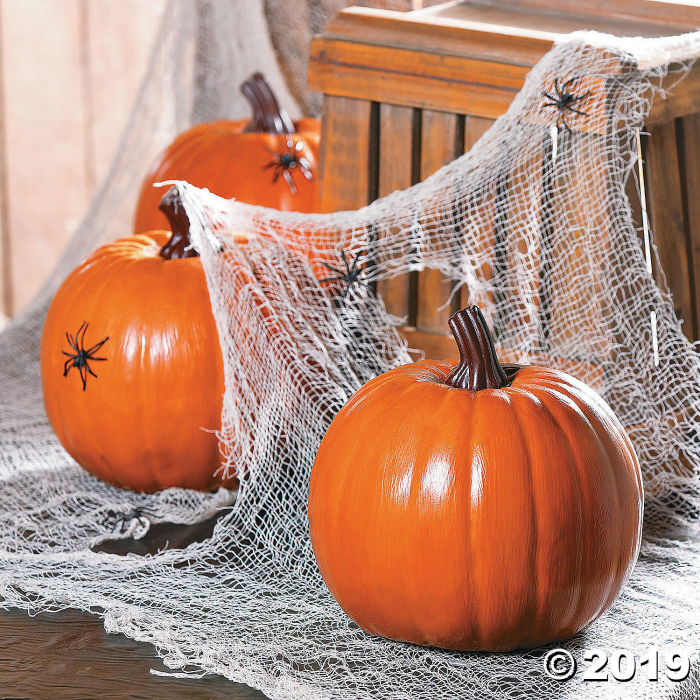 Foam Orange Pumpkin Halloween Decoration (1 Piece(s))