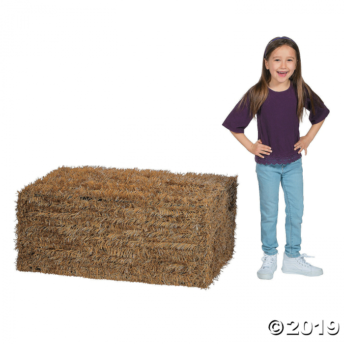 Collapsible Faux Hay Bale (1 Piece(s))