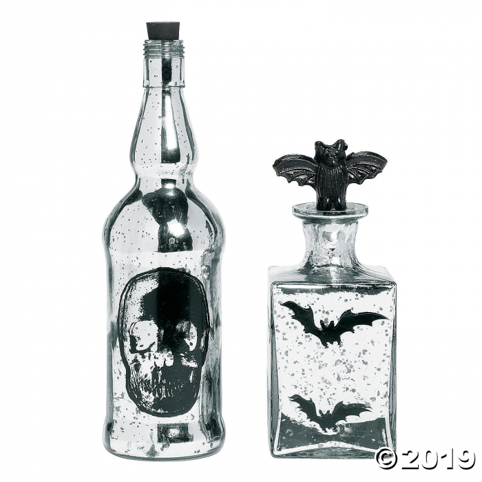 Vintage Mercury Potion Bottles Halloween Decoration (1 Set(s))