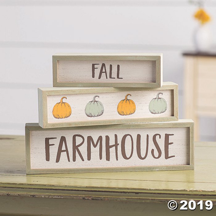 Farmhouse Fall Tabletop Blocks (1 Set(s))