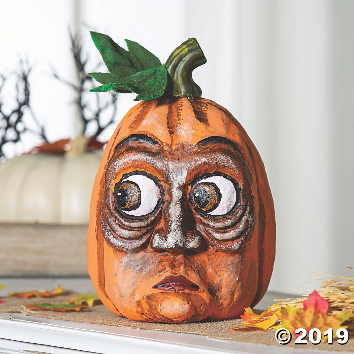 Funny Face Pumpkin Halloween Decoration (1 Piece(s))