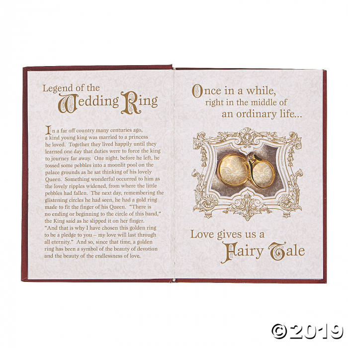 Lilian Rose Red & Gold Fairy Tale Storybook Ring Holder (1 Piece(s))