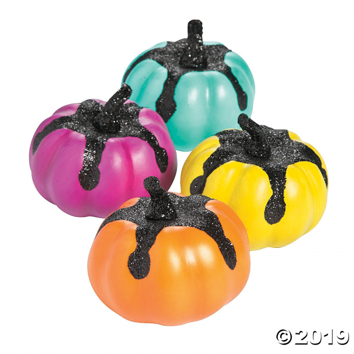 Foam Neon Decorative Pumpkins Halloween Decorations (8 Piece(s))