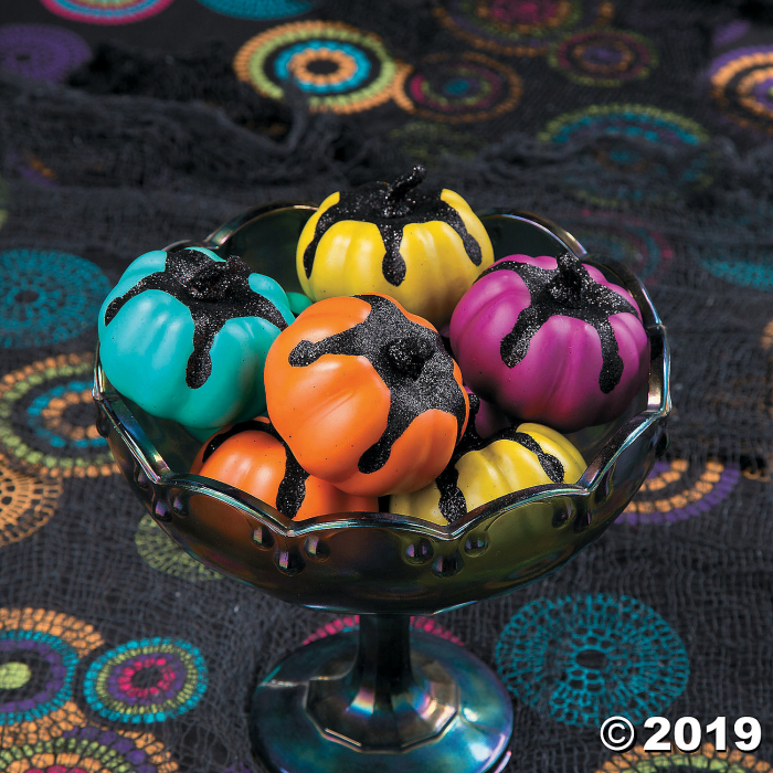 Foam Neon Decorative Pumpkins Halloween Decorations (8 Piece(s))