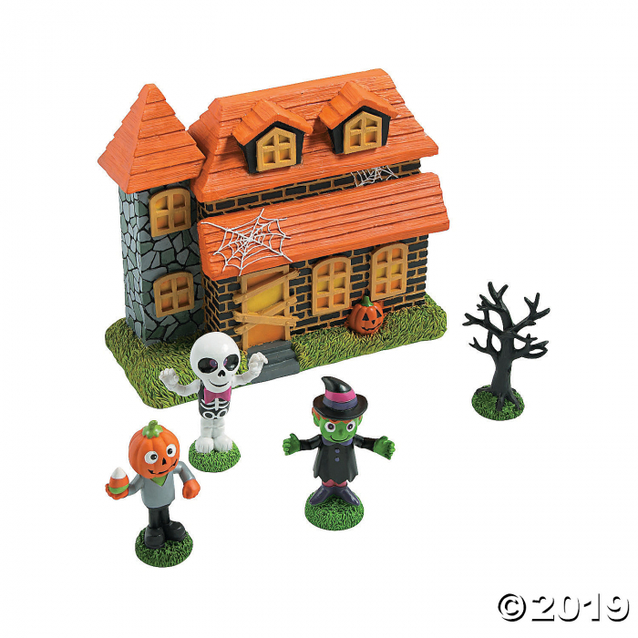 Tabletop Haunted House Scene Halloween Decoration (1 Set(s))