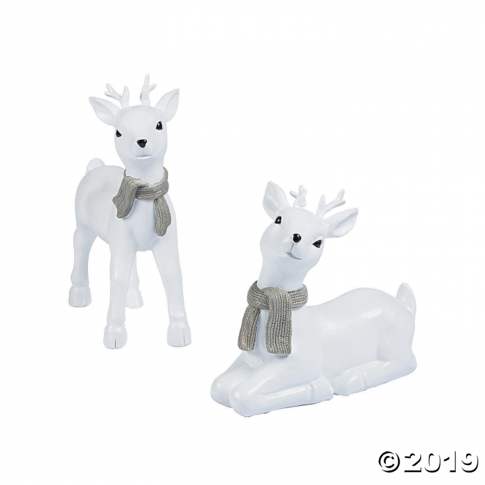 White Reindeer Décor (1 Set(s))