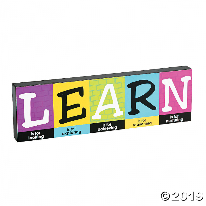 Learn Inspirational Décor Block (1 Piece(s))