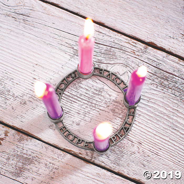 Mini Advent Wreath with Candles (1 Set(s))