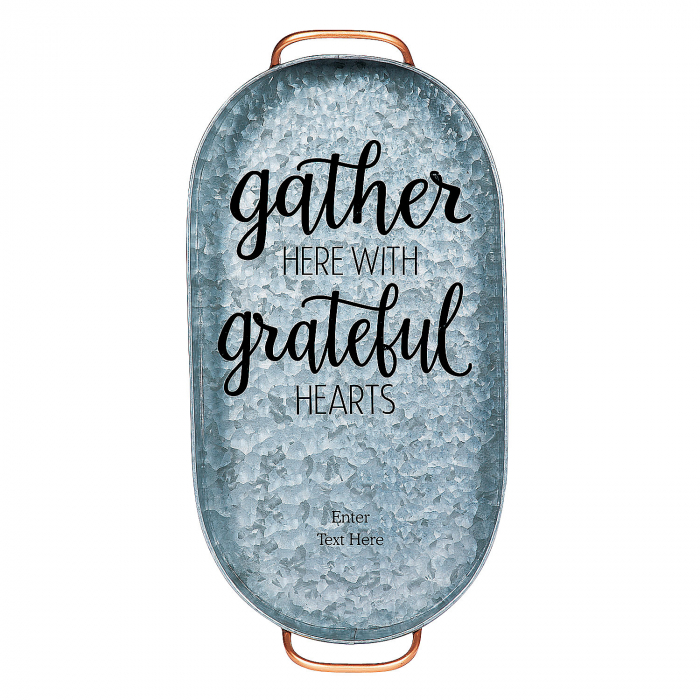 Personalized Wedding Galvanized Metal Tray (1 Piece(s))