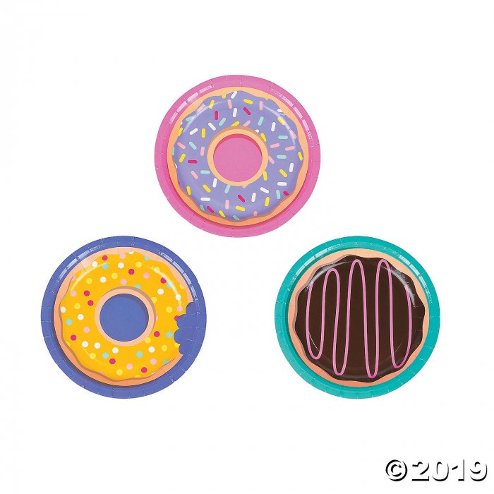 Donut Party Paper Dessert Plates (8 Piece(s))
