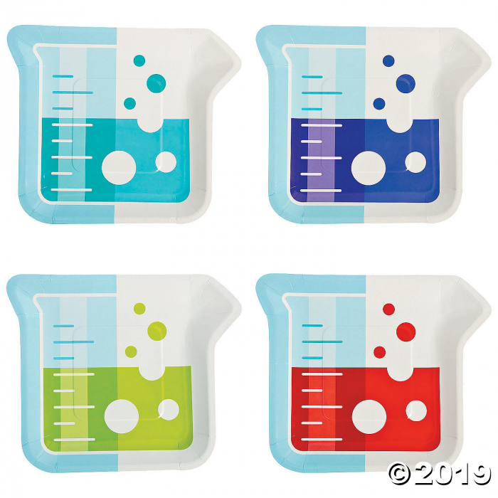 Science Party Paper Dessert Plates (8 Piece(s))