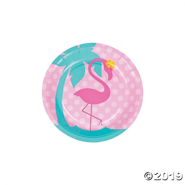 Flamingo Paper Dessert Plates (8 Piece(s)) Flamingo Paper Dessert Plates (8 Piece(s))