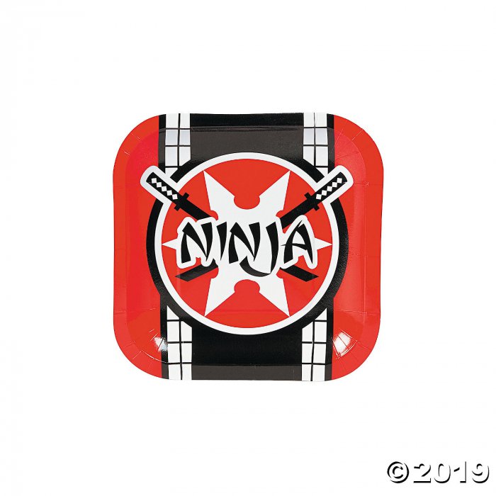Ninja Warrior Paper Dessert Plates (8 Piece(s))
