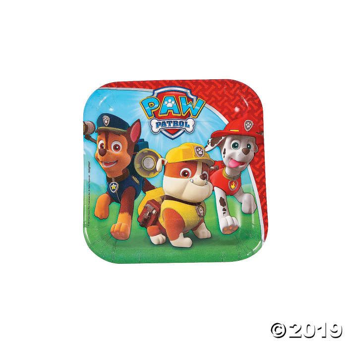 Paw Patrol Square Paper Dessert Plates (8 Piece(s))