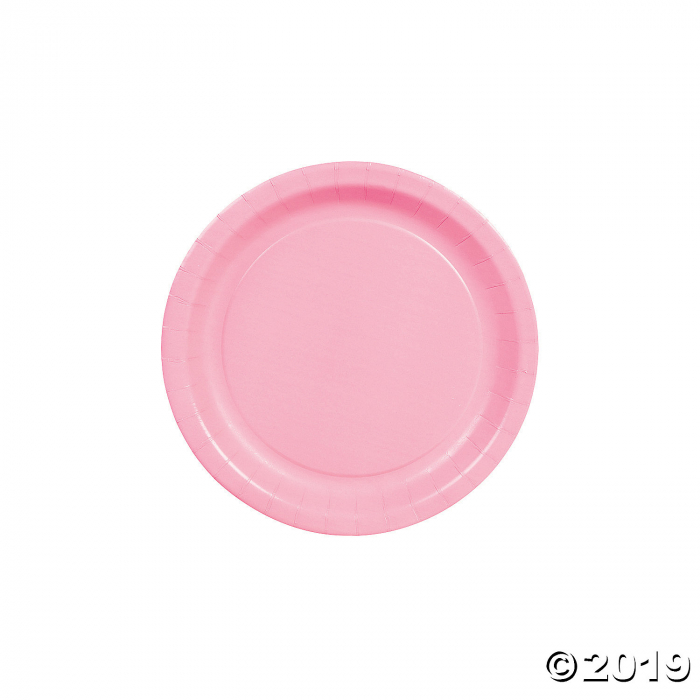 Paper Candy Pink Paper Dessert Plates (24 Piece(s))