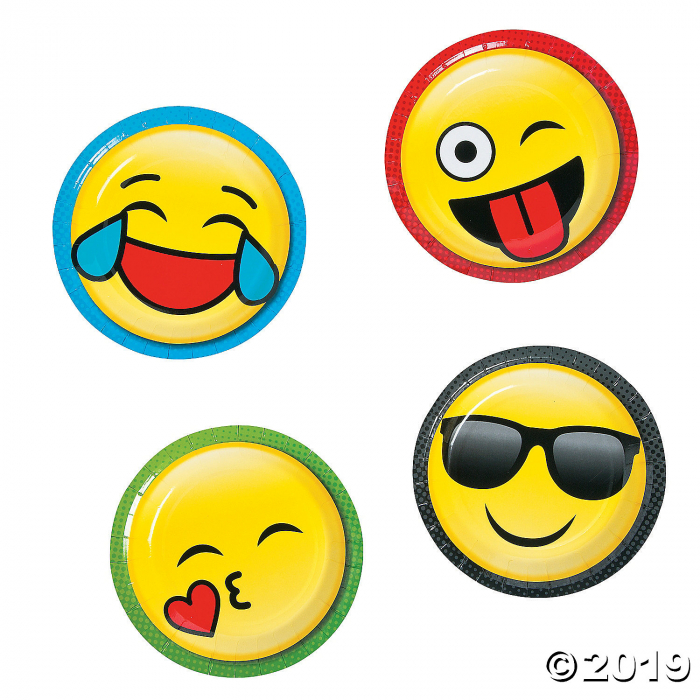 Emoji Paper Dessert Plates (8 Piece(s)) Emoji Paper Dessert Plates (8 Piece(s))