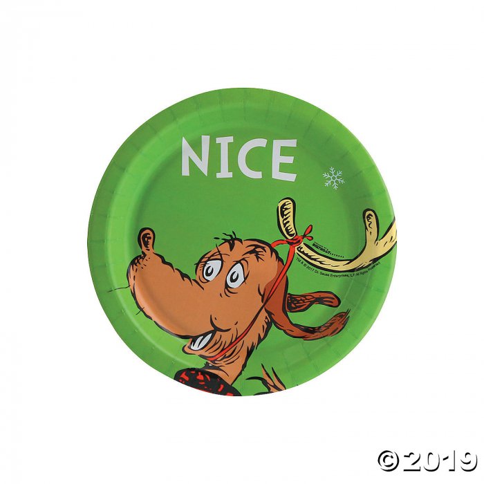 Dr. Seuss The Grinch Nice Paper Dessert Plates (8 Piece(s))