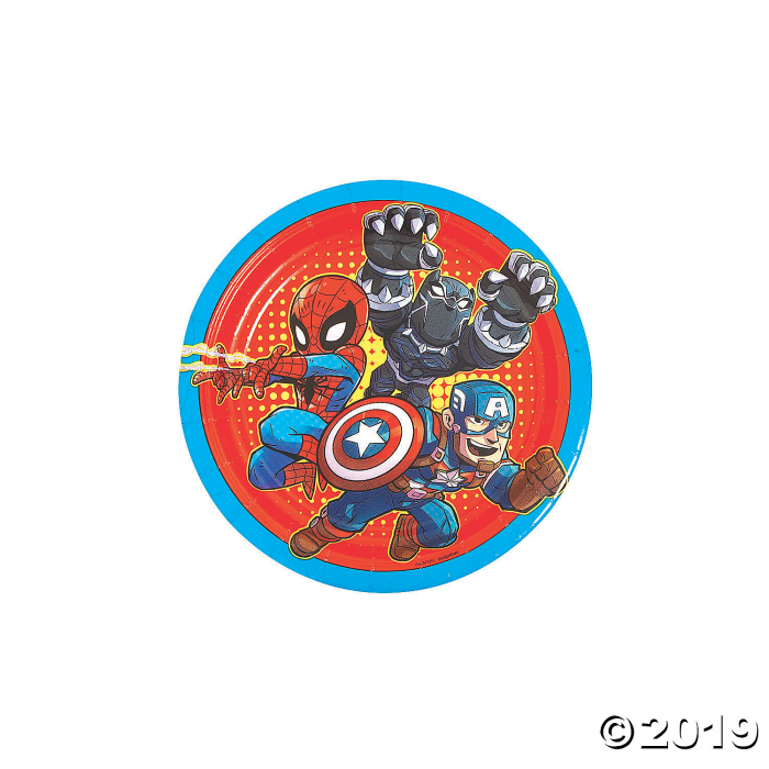 Marvel Superheroes Round Paper Dessert Plates (8 Piece(s))