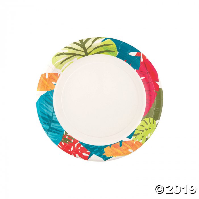 Tropical Leaf Paper Dessert Plates (8 Piece(s))