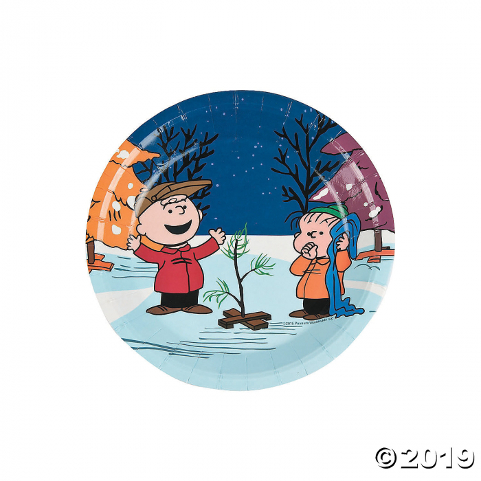 Peanuts® Christmas Paper Dessert Plates (8 Piece(s)) Peanuts® Christmas Paper Dessert Plates (8 Piece(s))