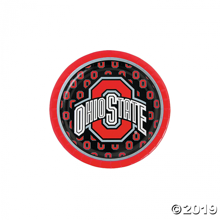 NCAA Ohio State Buckeyes Paper Dessert Plates (8 Piece(s)) NCAA Ohio State Buckeyes Paper Dessert Plates (8 Piece(s))