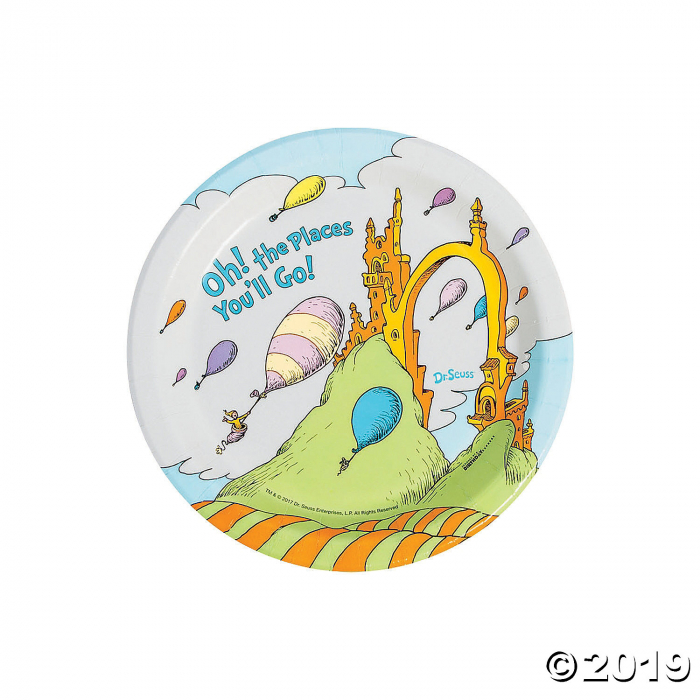 Dr. Seuss Oh the Places Paper Dessert Plates (8 Piece(s)) Dr. Seuss Oh the Places Paper Dessert Plates (8 Piece(s))
