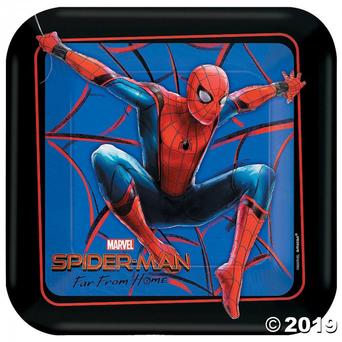 Spider-Man: Far From Home Square Paper Dessert Plates (8 Piece(s))