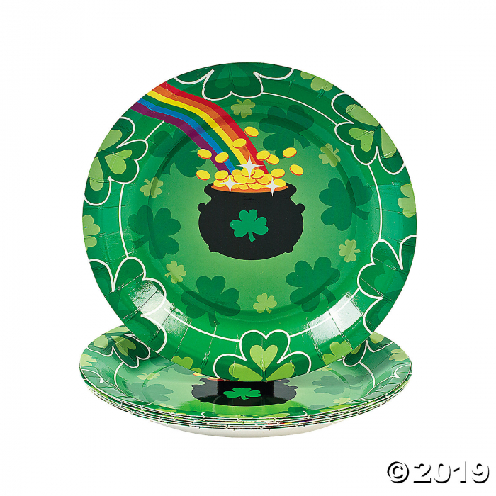 St. Patrick's Day Rainbow Paper Dessert Plates (8 Piece(s)) St. Patrick's Day Rainbow Paper Dessert Plates (8 Piece(s))