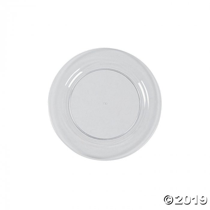 clear plastic plates