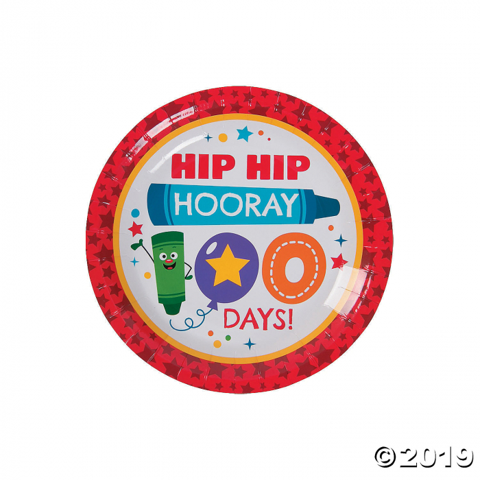 100th Day of School It's a Party Dessert Paper Plates (8 Piece(s))