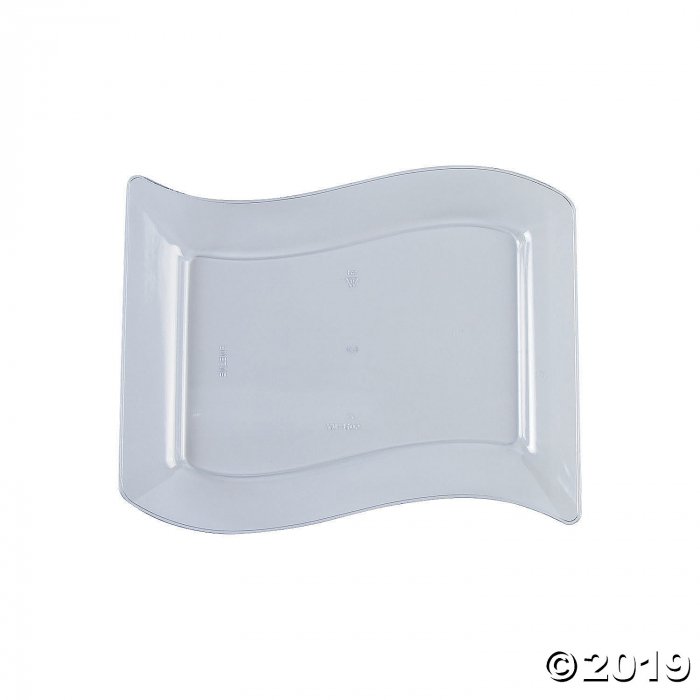 10 Premium Plastic White Plates - 10PC