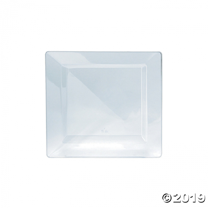 Clear Premium Square Plastic Dessert Plates (10 Piece(s))