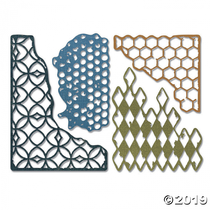 Sizzix Thinlits Dies By Tim Holtz 4/Pkg-Mixed Media (1 Set(s))