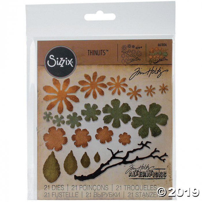 Tim Holtz® Sizzix® Thinlits Tattered Florals Cutting Dies (1 Set(s))