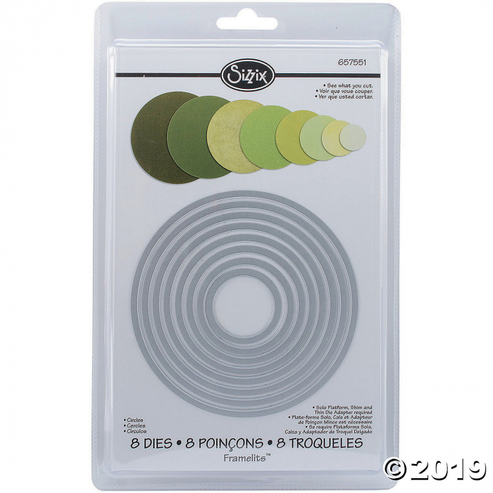 Sizzix® Framelits Circle Cutting Dies (1 Set(s))