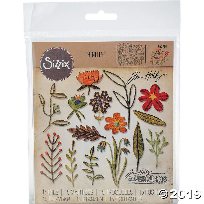 Sizzix Thinlits Dies By Tim Holtz -Funky Floral #2 (1 Set(s))