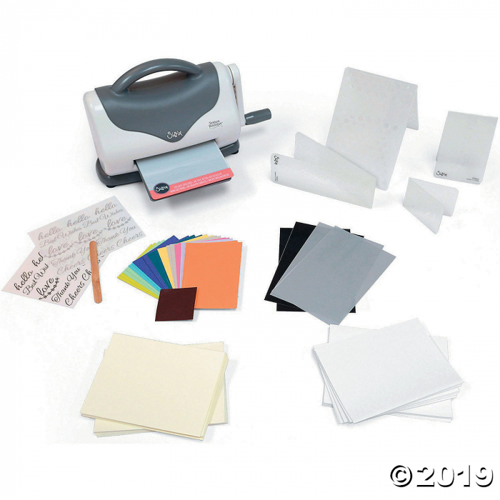 Sizzix Texture Boutique Embossing Starter Kit-Gray & White (1 Unit(s))