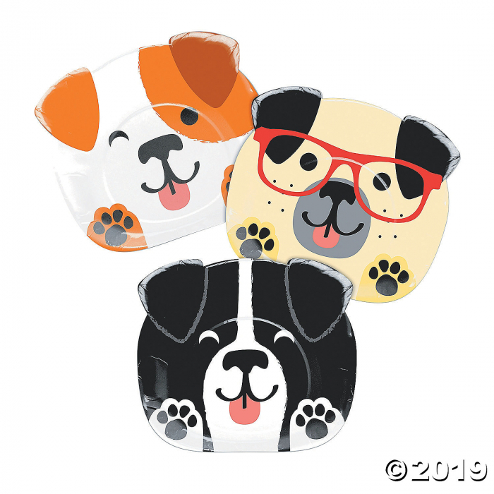 Dog Party Paper Dinner Plates (8 Piece(s))