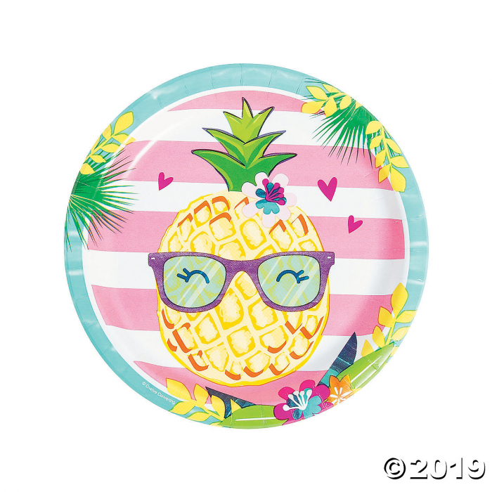 Pineapple N Friends Paper Dinner Plates (8 Piece(s)) Pineapple N Friends Paper Dinner Plates (8 Piece(s))