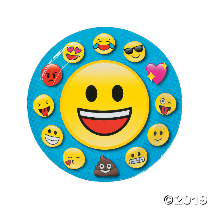 Emoji Paper Dinner Plates (8 Piece(s))