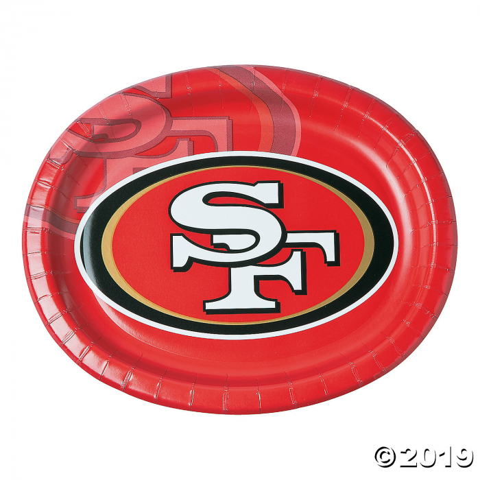 NFL® San Francisco 49ers Oval Paper Dinner Plates (8 Piece(s ...