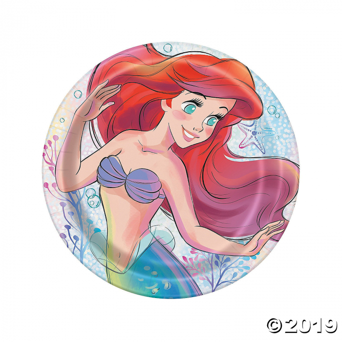 Disney The Little Mermaid Ariel Paper Dinner Plates (8 Piece(s))