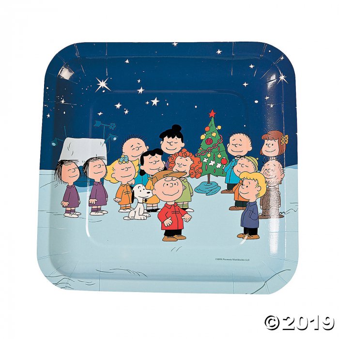 Peanuts® Christmas Paper Dinner Plates (8 Piece(s))