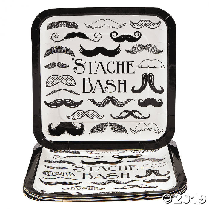 Mustache Party Paper Dinner Plates (8 Piece(s))