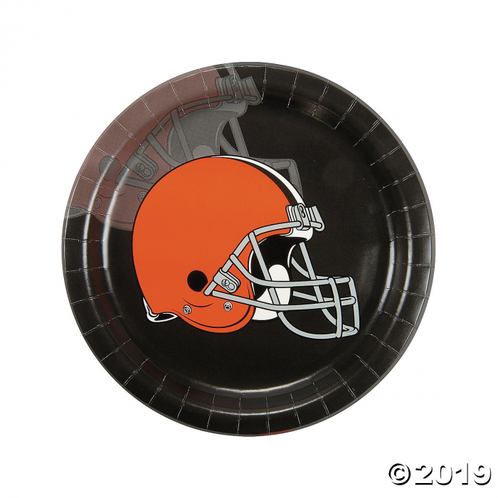 NFL® Cleveland Browns Paper Dinner Plates (8 Piece(s)) | GlowUniverse.com