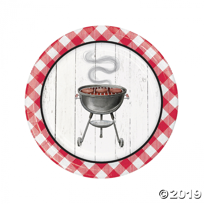 Backyard BBQ Paper Dinner Plates (8 Piece(s)) Backyard BBQ Paper Dinner Plates (8 Piece(s))